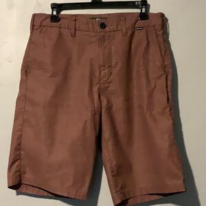 Hurley Maroon Casual Shorts